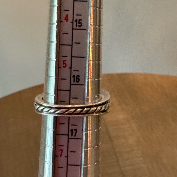 David Yurman Deco Lavender Amethyst and Diamond Sterling Ring Sz 6 - Picture 9 of 10